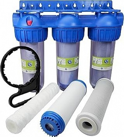 Filtros de agua triplo