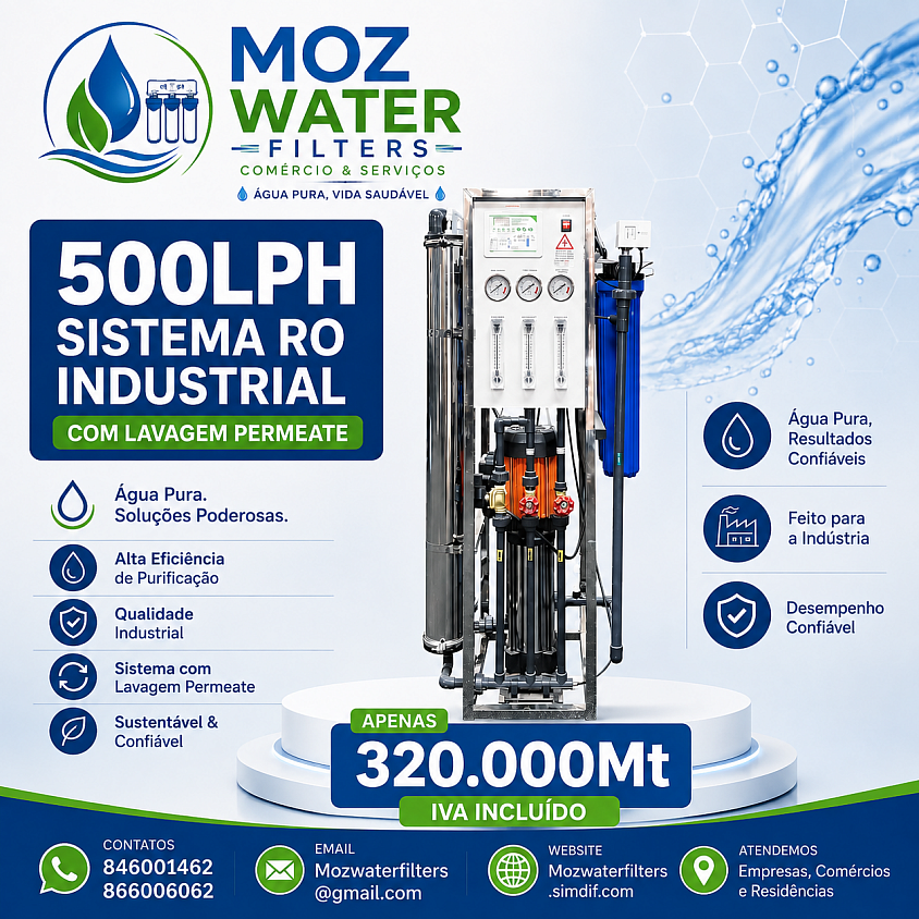 SYSTEMA RO INDUSTRIAL 500LPH